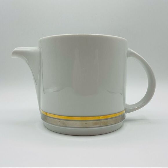 Vintage Mid-Century Thomas Germany Metallic Teapot and Creamer Set - Picture 2 of 10